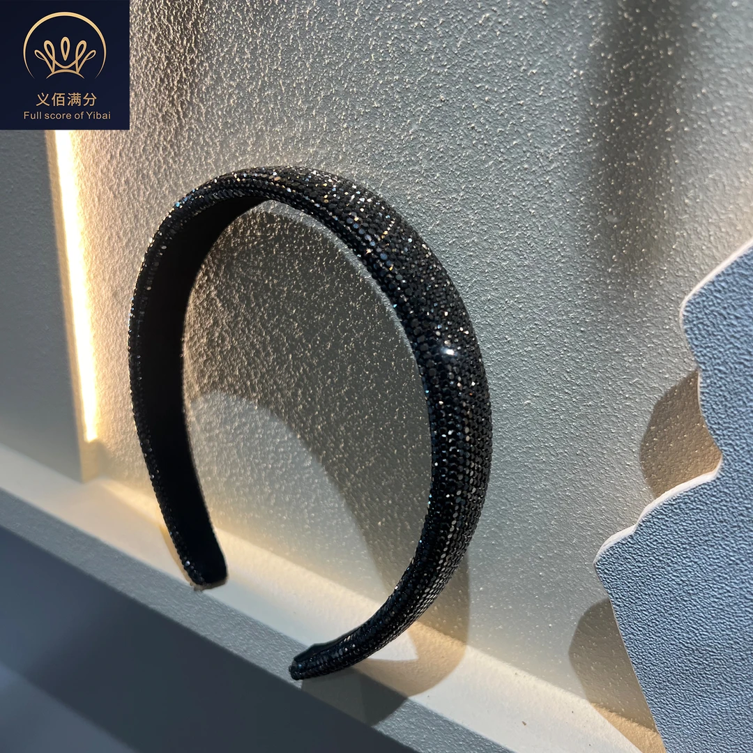 义佰满分【北极星】高级轻奢满钻发箍重工闪钻发卡显脸小百搭头箍