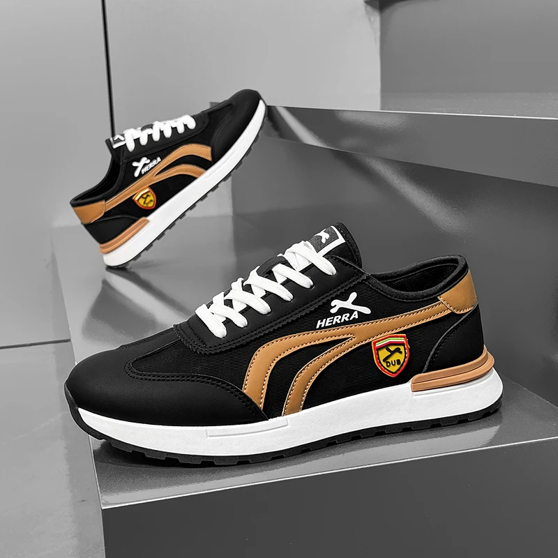 【专柜新款】男鞋潮流百搭阿甘鞋休闲运动跑步透气小白鞋防滑耐磨