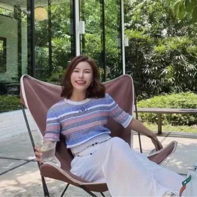 Chanel/香奈儿榛榛臻选/99新/vv00274/香奈儿针织短袖/40码