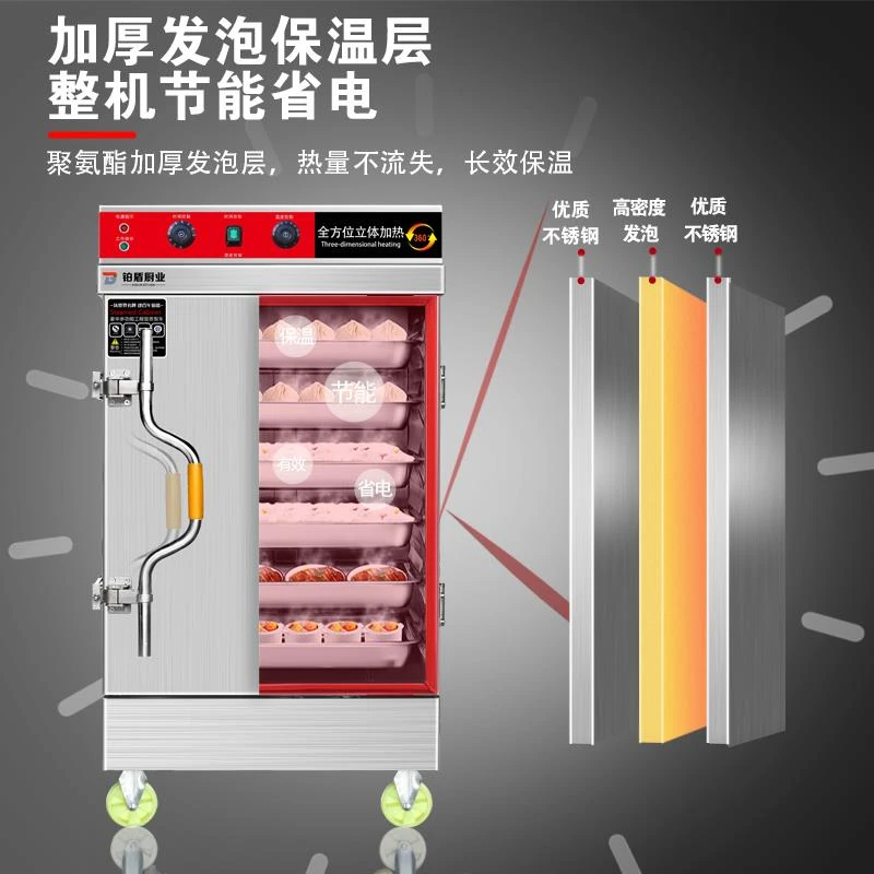 蒸饭柜商用电蒸箱食堂大小型燃气蒸车机米饭馒头包子全自动蒸柜炉