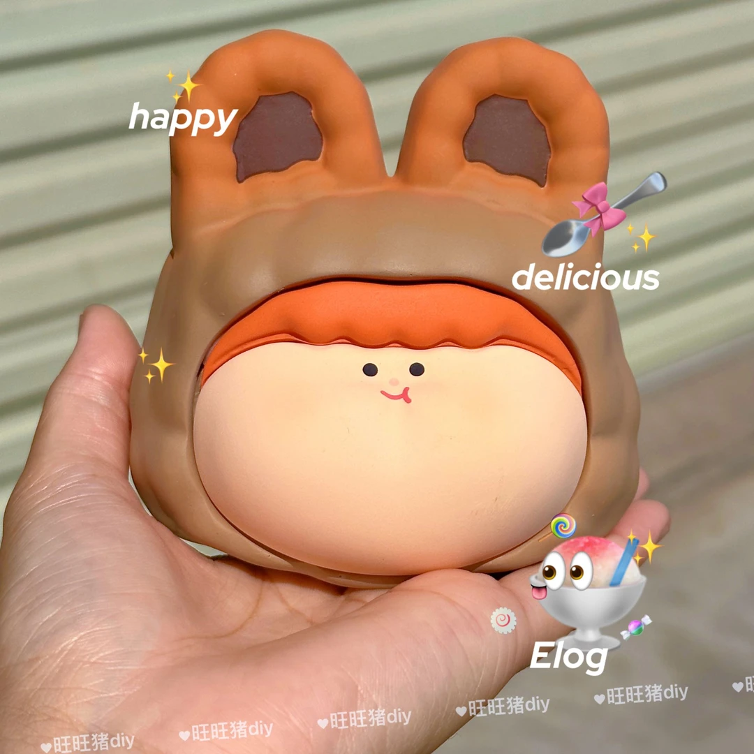 【巨无霸大兔头】旺旺猪手工创意Diy