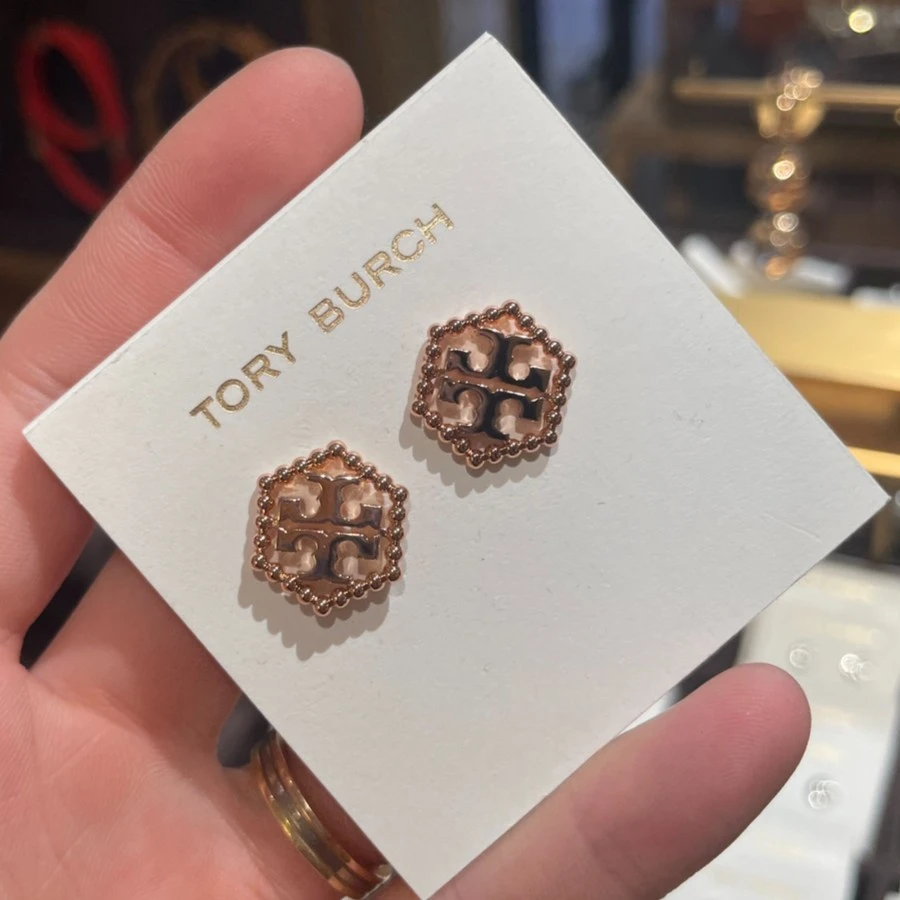 95新 Tory Burch/汤丽柏琦 ls47697--女士 耳钉（国内发货）