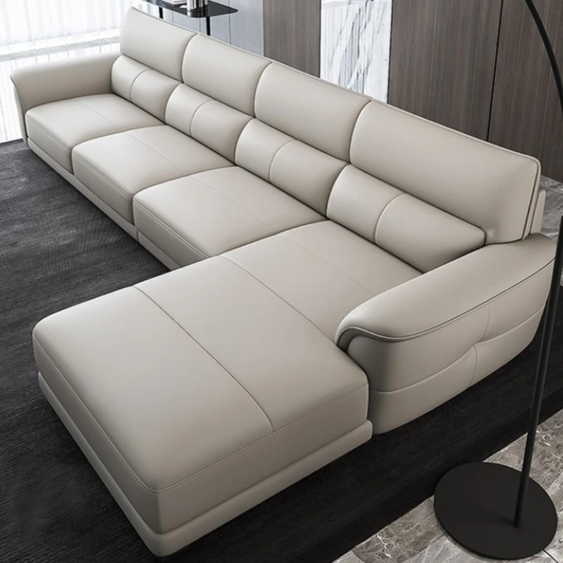 轻奢简约家用头层牛皮沙发现代小户型客厅皮沙发意式免洗真皮沙发