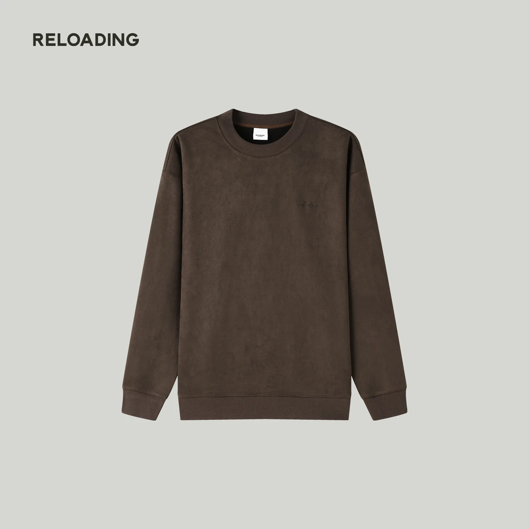 【秋款热销】Reloading重新加载 绒面舒适耐磨刺绣休闲慵懒圆领卫衣