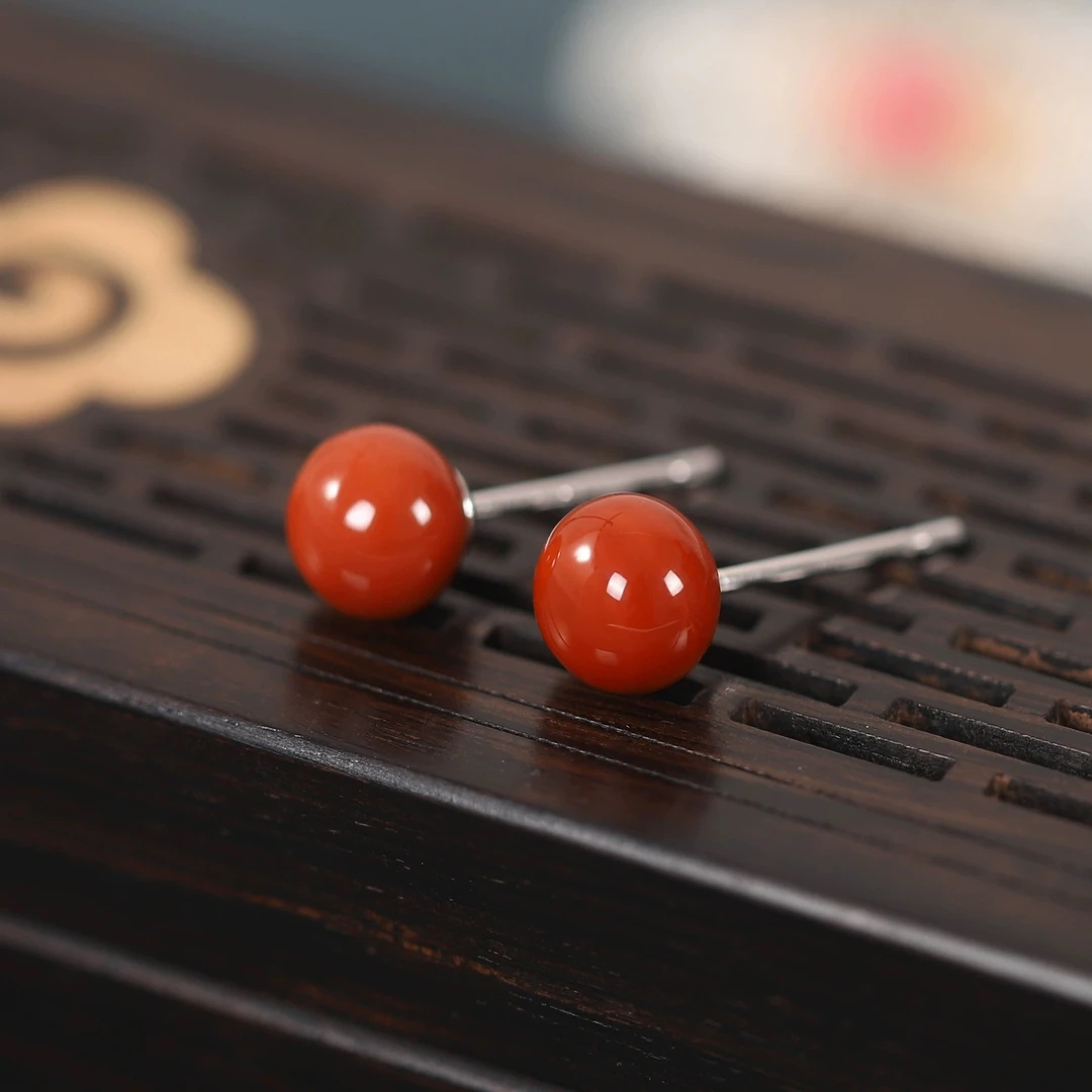 天然时尚玛瑙耳钉