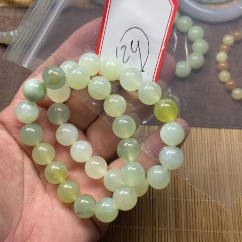 蛇纹石玉手链合金