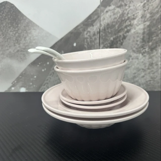 碗碟套装家用陶瓷餐具碗筷北欧乔迁碗具简约碗盘组合高级感