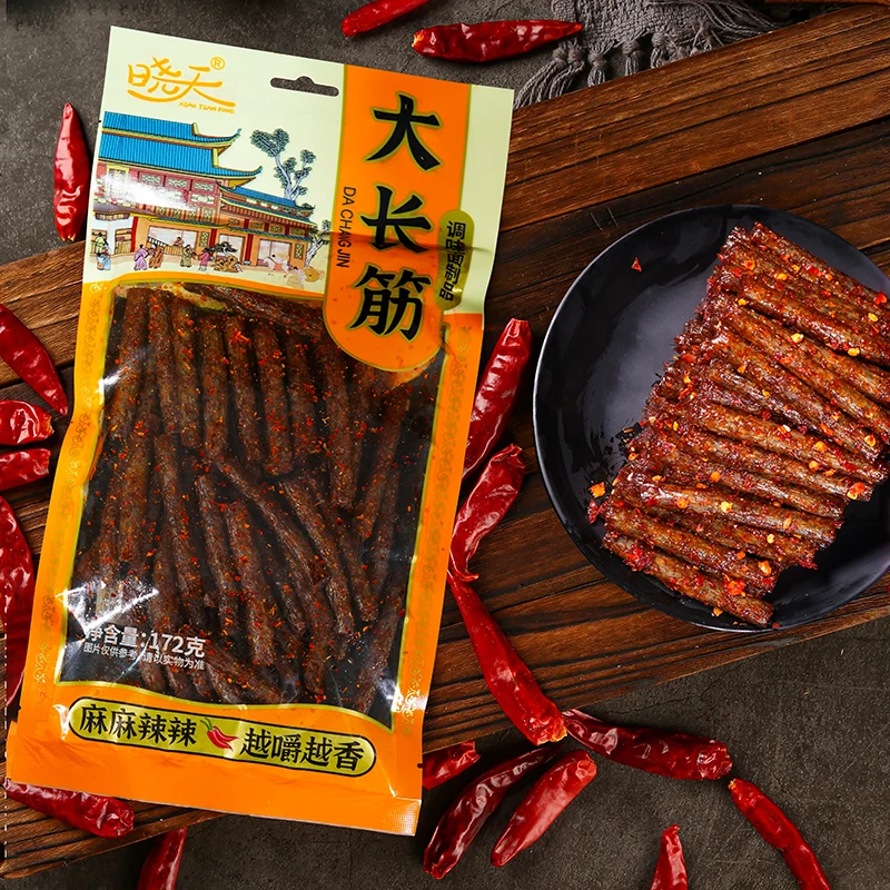 【老式大长筋辣条】香辣味面筋童年味道湖南特产美味好吃推荐大包
