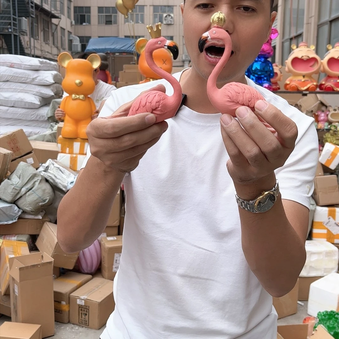 【闪购商品】树脂火烈鸟