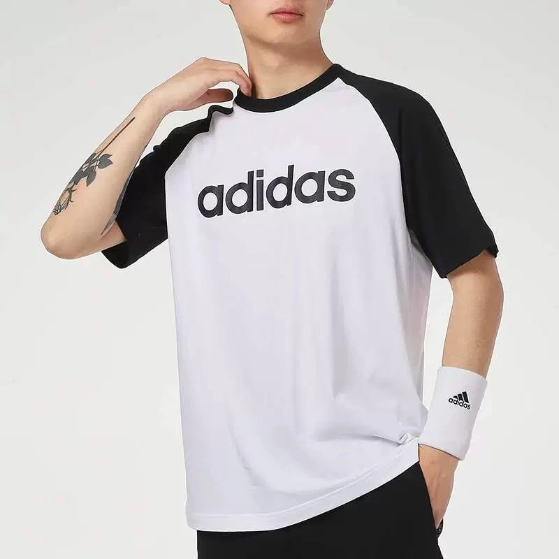 Adidas阿迪达斯--男夏季运动休闲上衣舒适透气圆领短袖T恤GP4898