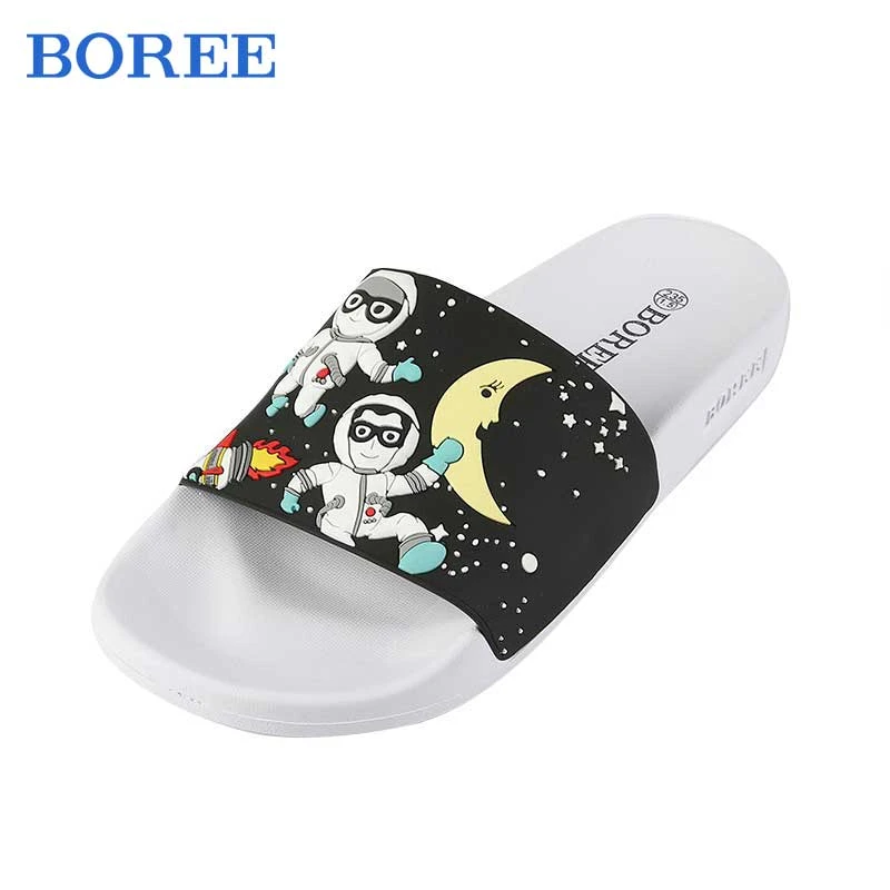 BOREE宝人凉拖女时尚卡通太空人凉拖外穿居家防滑百搭情侣一字拖
