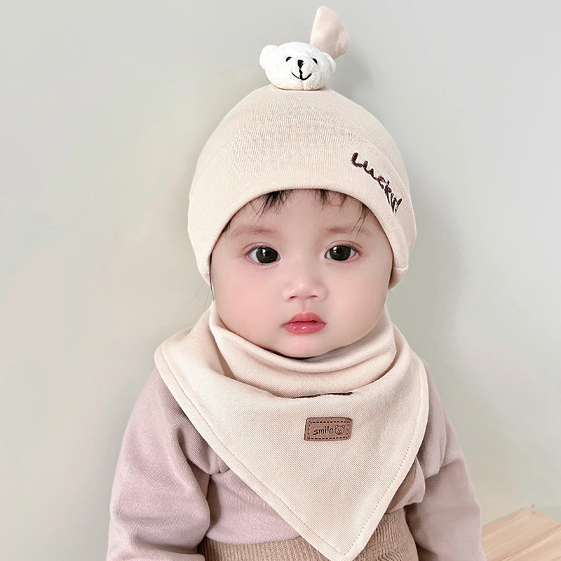 宝宝帽子春秋季男女宝宝套头帽0-3-6-9个月婴幼儿胎帽初生婴儿帽