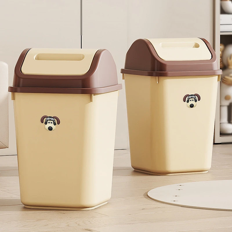 【大号两个装】翻盖式垃圾桶家用客厅大号厨房厕所客厅卫生间卧室
