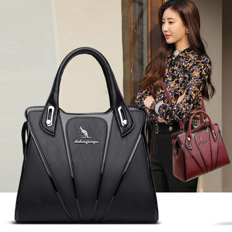 爆款2025新款简约休闲手提包女外出大容量百搭女士包单肩斜挎包