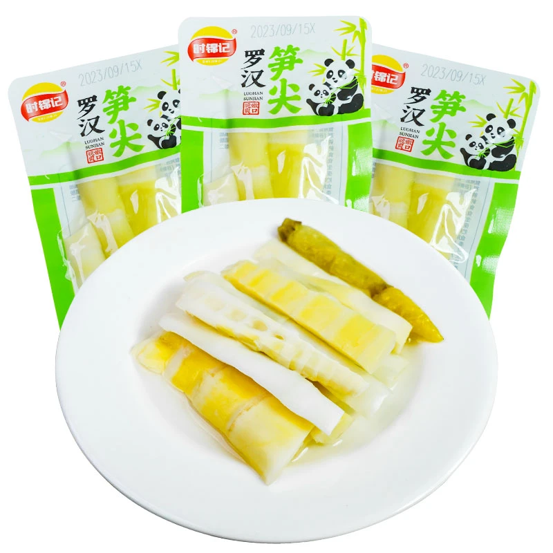 时锦记脆笋泡椒笋尖解馋开胃清香即食鲜爽酸辣鲜香休闲食品开胃菜