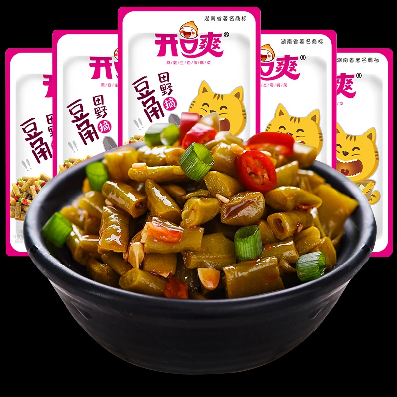 酸豆角新鲜香辣腌制湖南优选鲜嫩即食精选湖南特产香辣酸辣味开袋