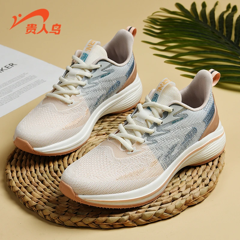 贵人鸟女鞋减震跑步鞋网面舒适时尚轻便软底跑鞋运动鞋P242030