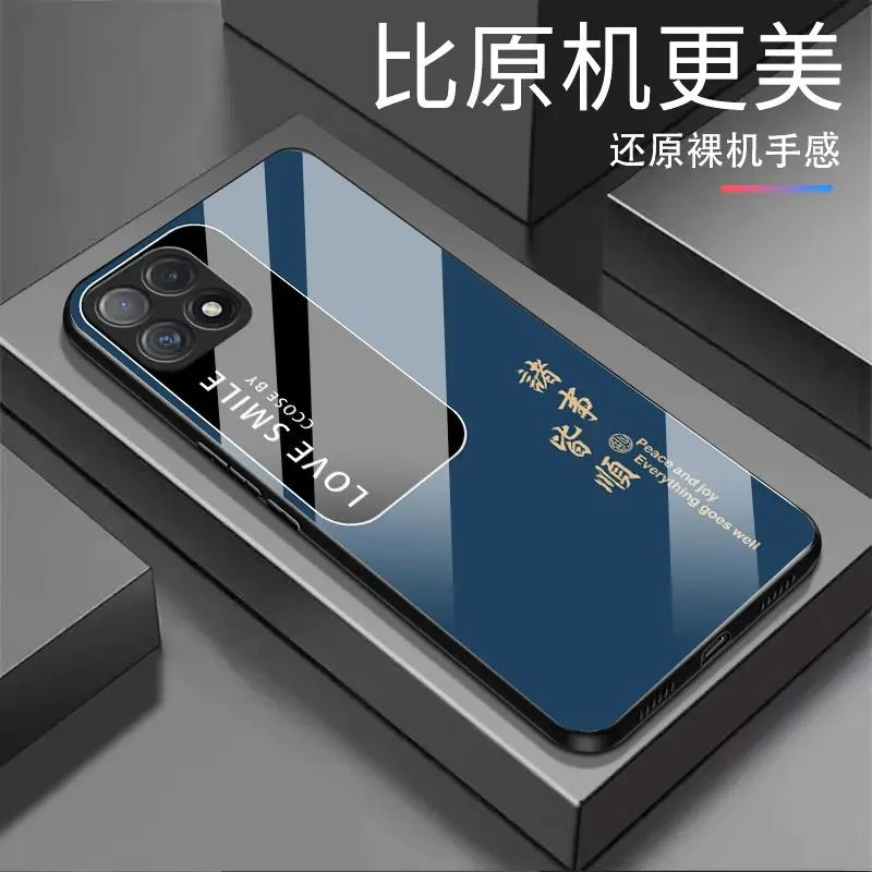 爆新款【OPPO A72】诸事皆顺 纯色钢化玻璃全包防摔高档手机壳全