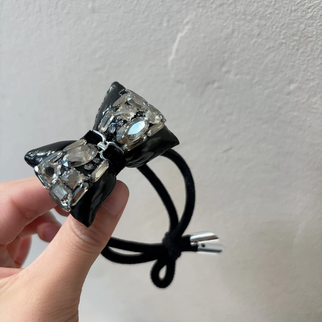 设计款细闪立体蝴蝶结发圈T1209