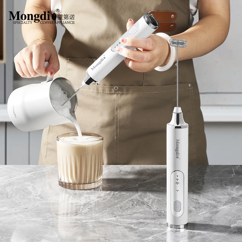 Mongdio打奶泡器奶泡打发器咖啡打泡器小型电动奶泡机手持搅拌棒