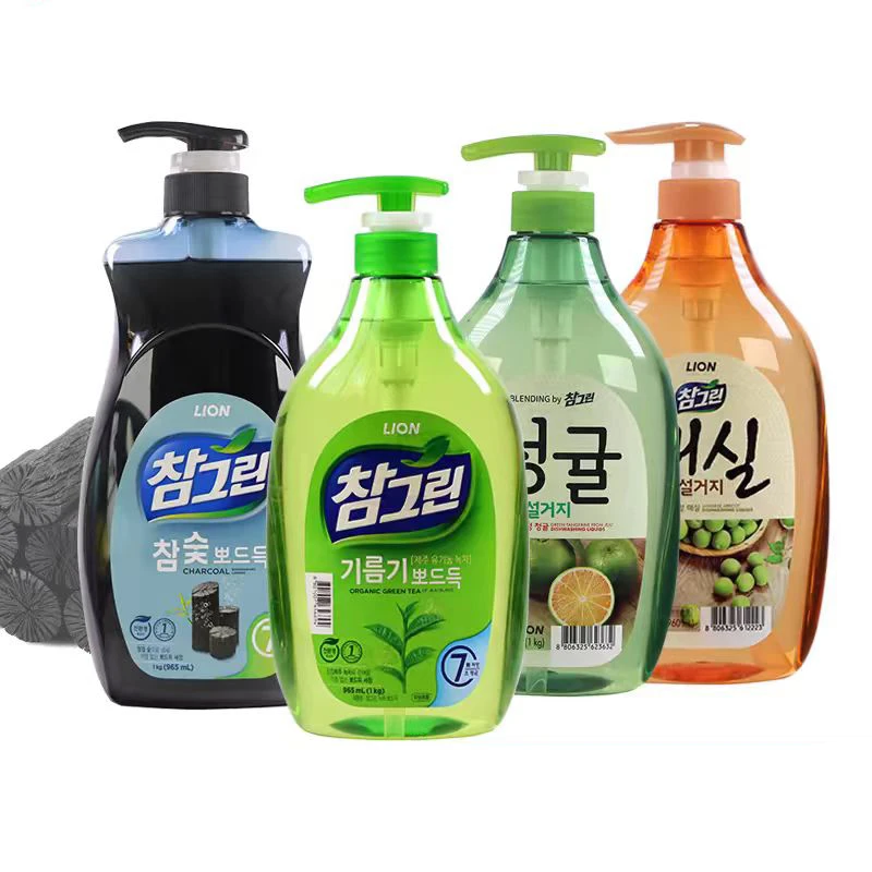 韩国真碧青果蔬餐具洗洁精泡沫丰富温和清洁去异味家用洗涤剂