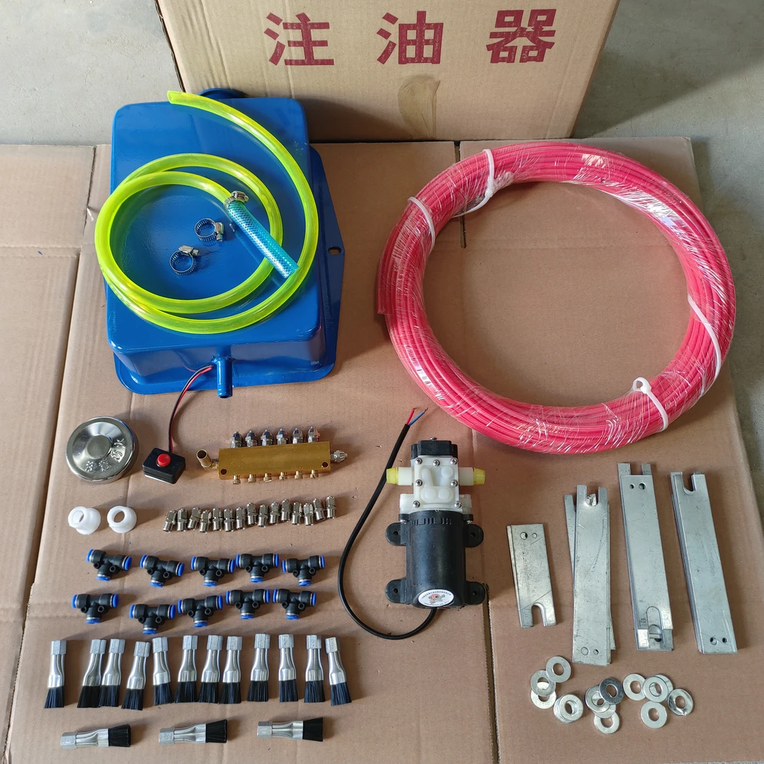 新型小麦玉米联合收割机链条自动加油润滑器链条注油器12V24V