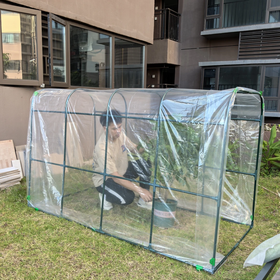 防冻花架雨棚暖房家用小花棚保温室架子阳台户外大棚多肉花房暖棚