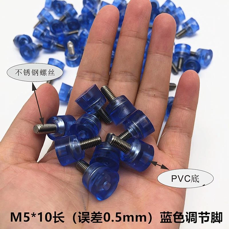 M5*10*10方螺母塞可调脚不锈钢管塞可调节内塞螺母塑料堵头置物架