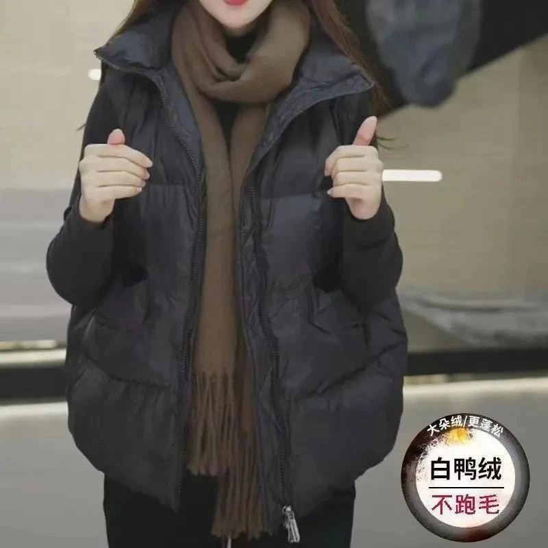 白鸭绒羽绒马甲女短款2023秋冬新款爆款宽松外穿马夹背心坎经典款