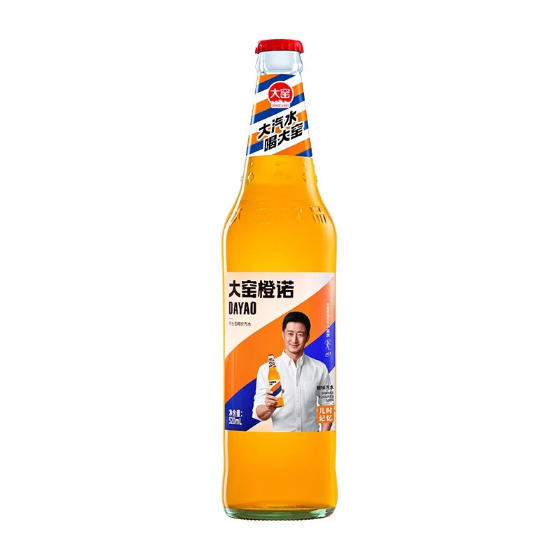 大窑橙诺橙味瓶装汽水520ml