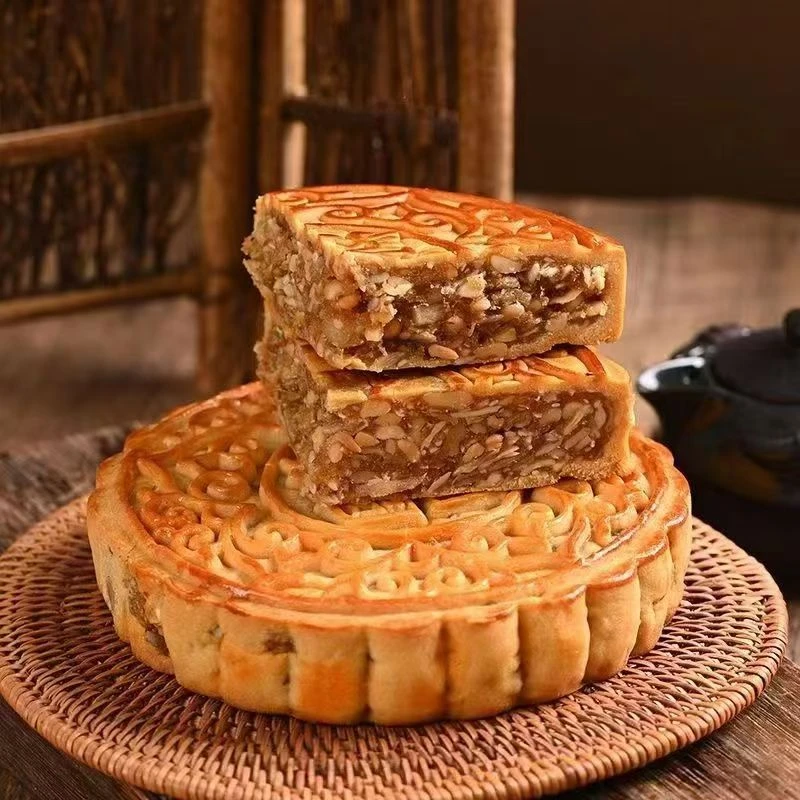 【到手一斤】广式五仁叉烧大月饼肉制品馅独立包装总重500克