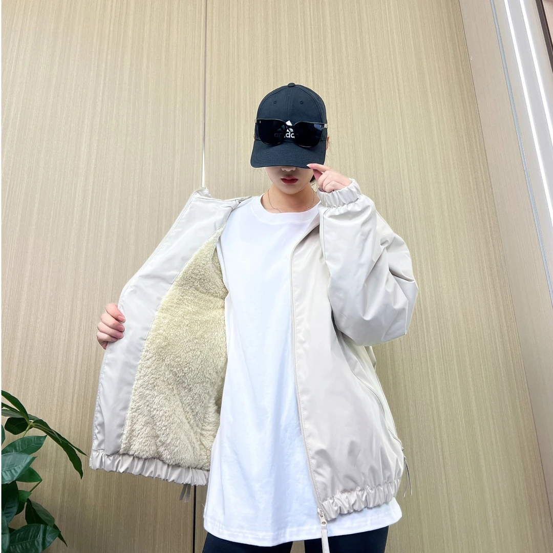 秋冬加绒新款连帽休闲保暖百搭潮流外套冲锋衣夹克情侣男女同款