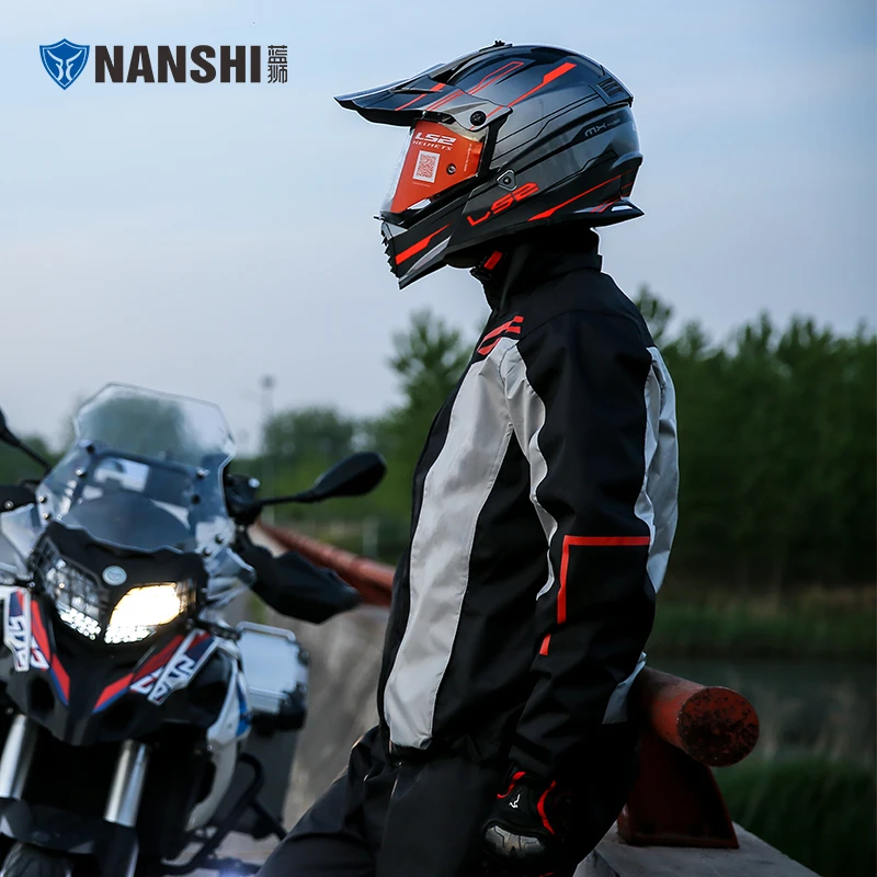 蓝狮雨衣雨裤套装男士摩托车骑行防水雨服防暴雨全身机车分体雨衣