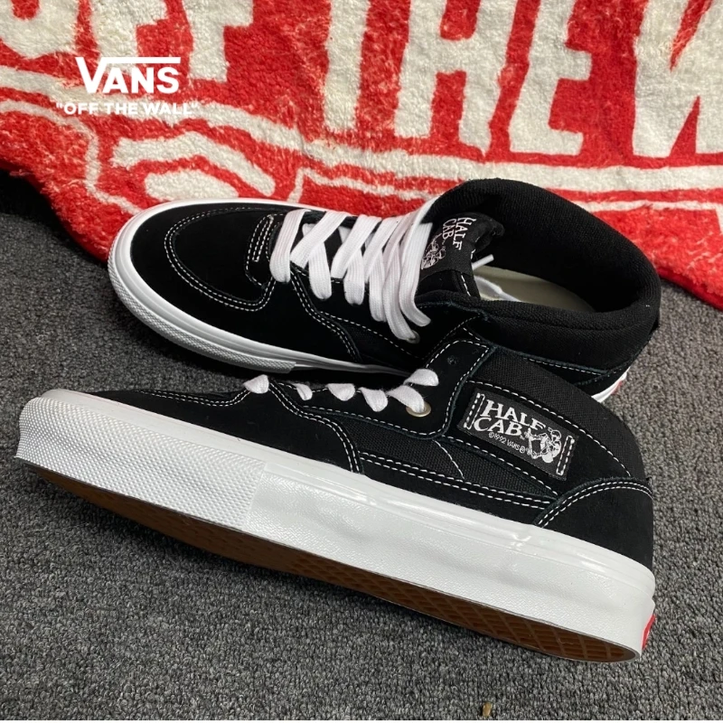 VANS范斯官方 Half Cab商场同款黑白经典滑板板鞋FCDY28
