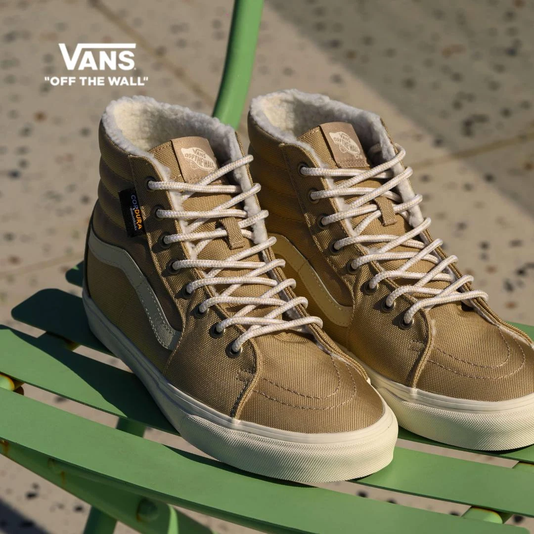 VANS范斯官方SK8-Hi保暖春季加绒高街风高帮帆布鞋VN0A4BVT1NU