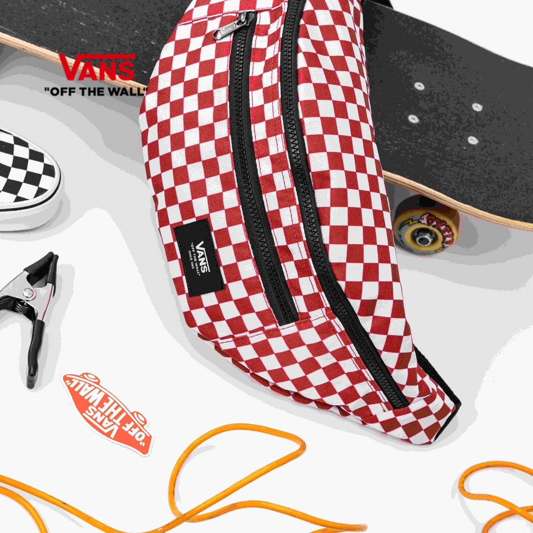 Vans~范斯官方男女情侣腰包红白棋盘格街头时尚ins风VN0A2ZXX976
