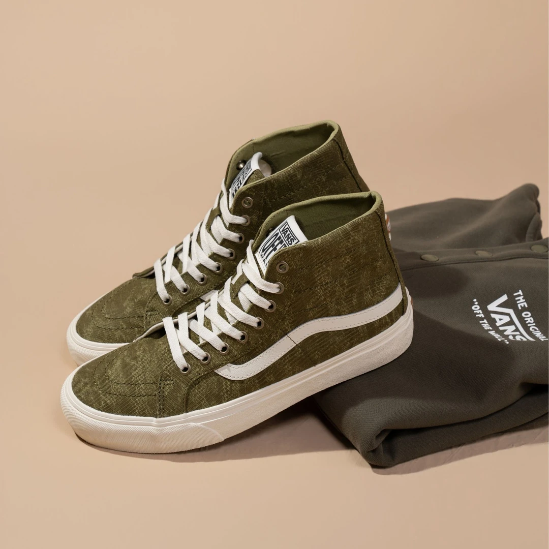VANS范斯官方 SK8-Hi 38 VR3橄榄绿春季高帮男女板鞋VN0A4BX6BD4