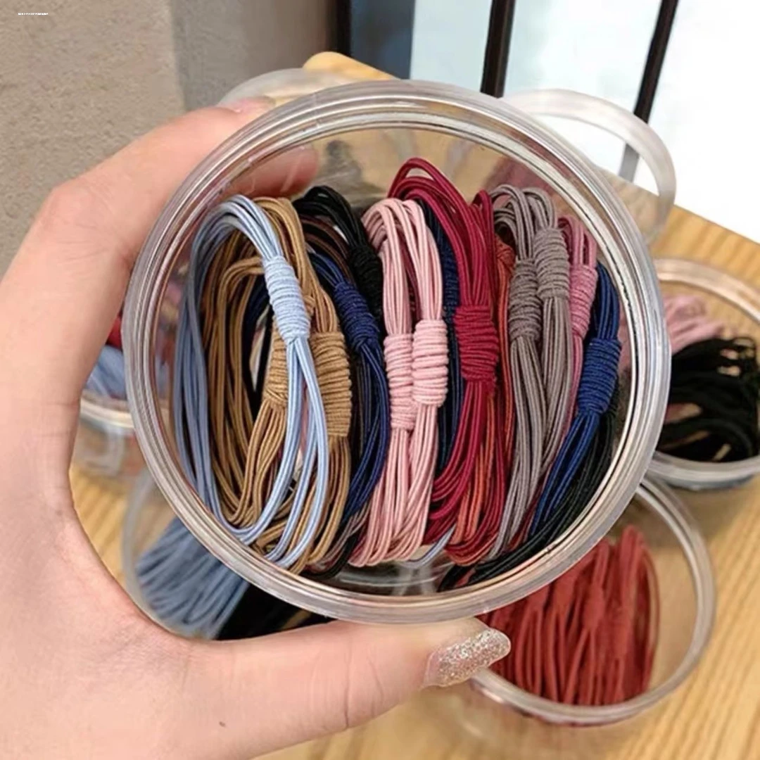 简约四层发圈显白发饰百搭耐用少女新款头饰时尚2025弹性好质感