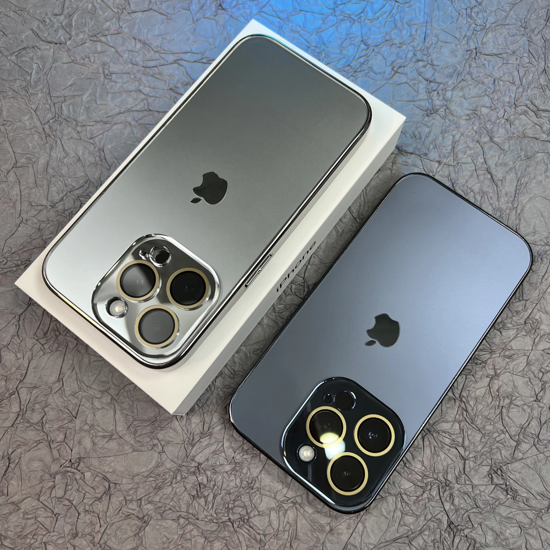带镜头膜磨砂肤感简约电镀适用iphone16promax苹果15/14/13手机壳