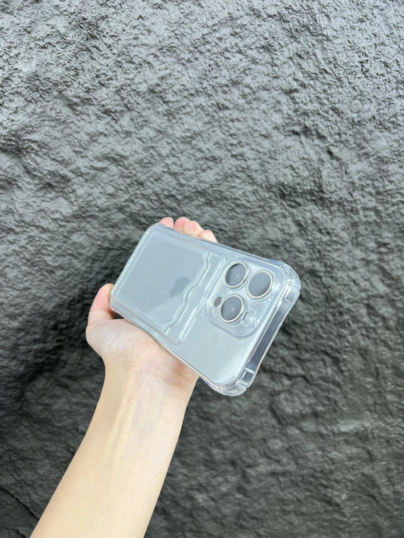 透明软硅胶卡包照片适用iphone15promax苹果14/13/12/11/x手机壳
