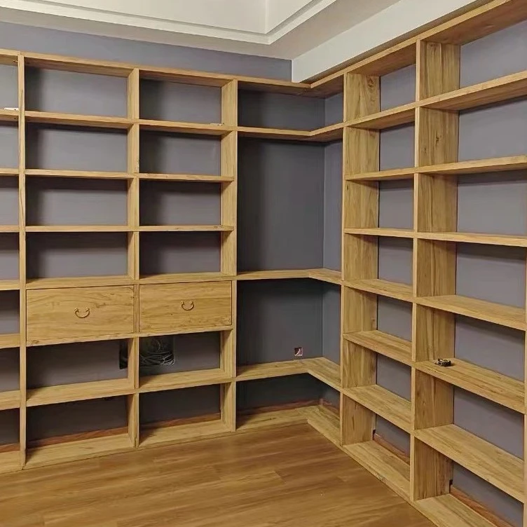 老榆木家具书架定做