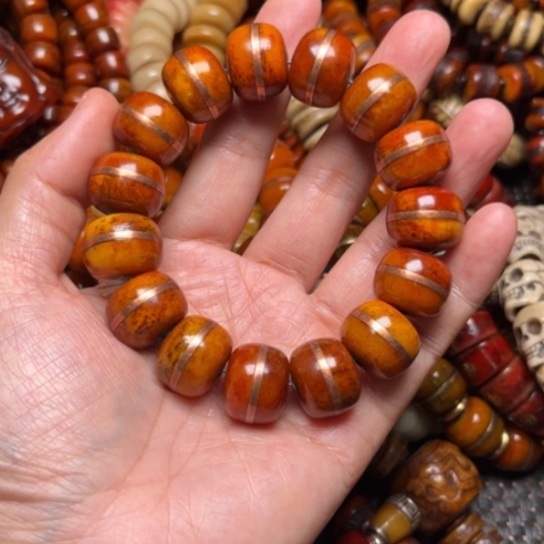 【闪购商品】牛骨手串/手链1****龙牛骨17×14×15颗