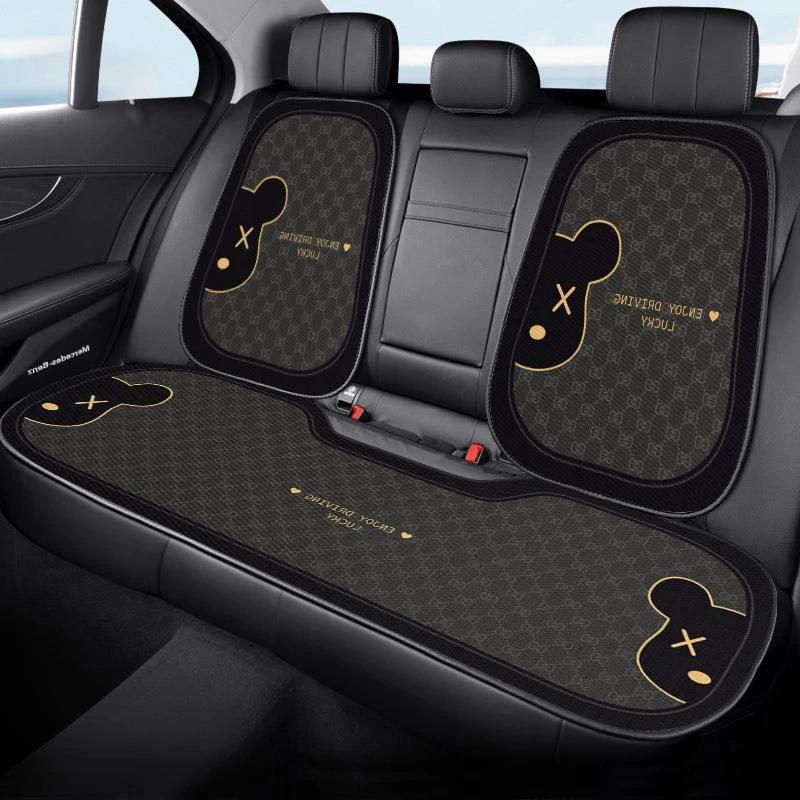 汽车坐垫四季通用型夏季冰丝透气主副驾驶座椅垫车内全套座椅座垫
