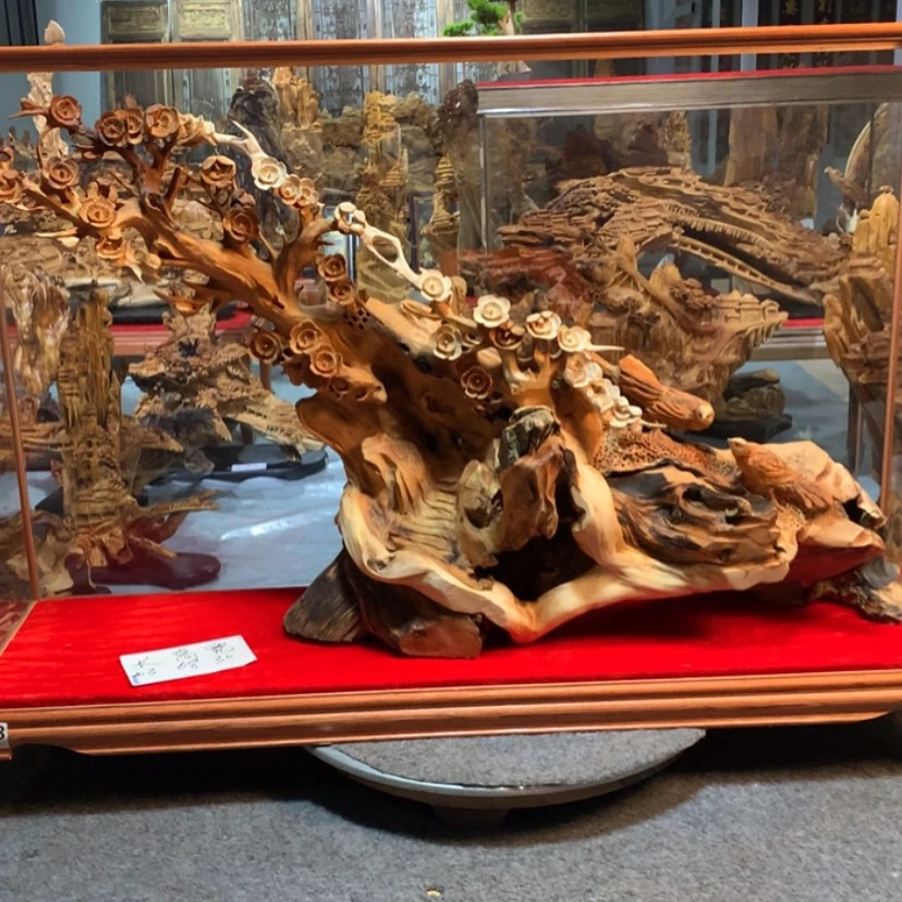 【闪购商品】崖柏根雕月***鸟