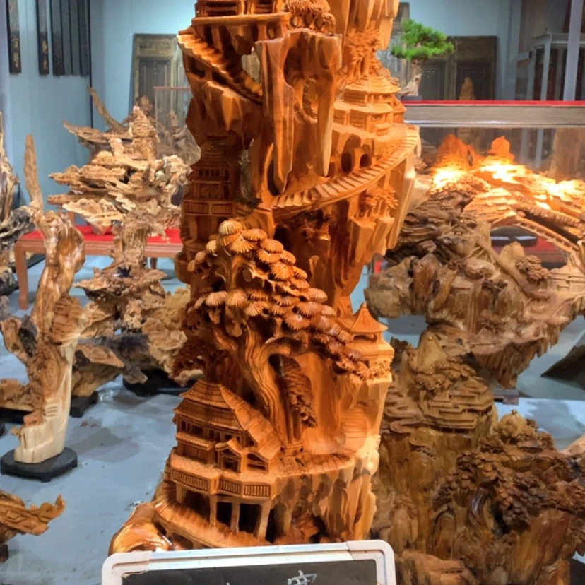 【闪购商品】崖柏根雕簡*點