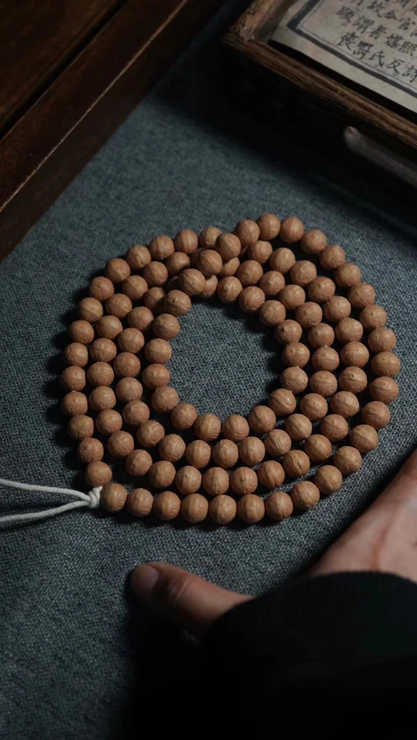 尼泊尔实心凤眼108念珠尺寸10.4-10.7mm