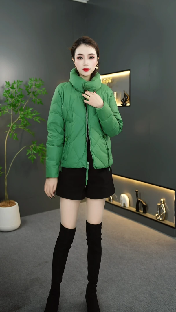 2505 羽绒服 90白鸭绒冬季新款保暖厚外套女