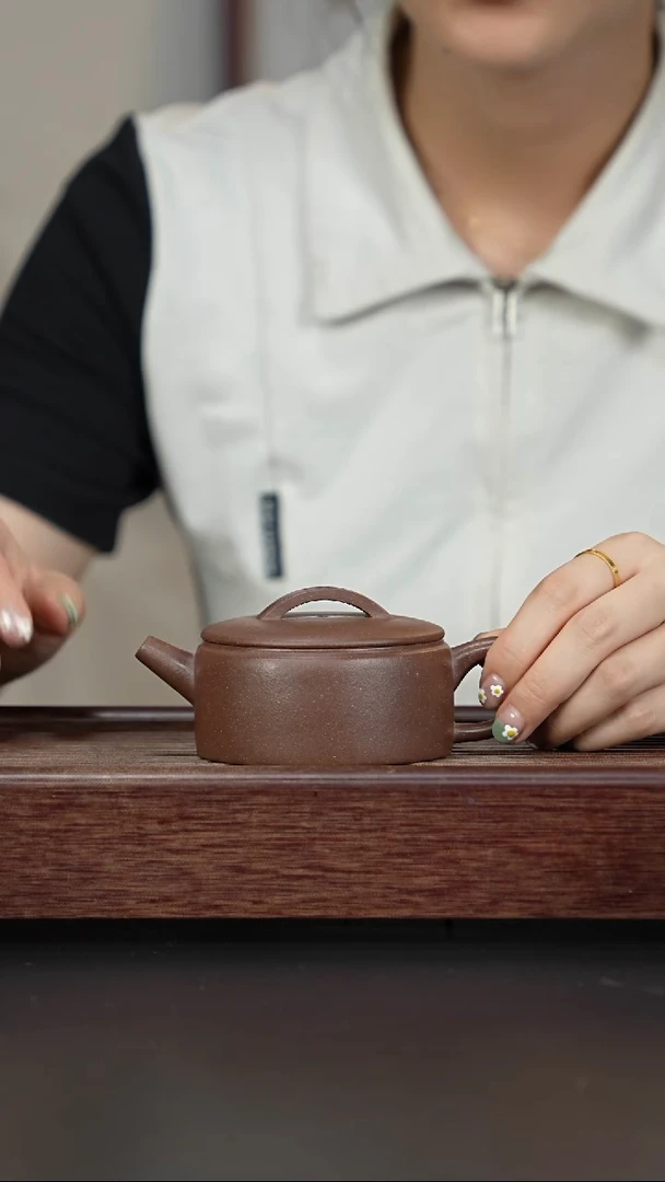 【闪购商品】紫砂茶壶四号井老紫泥 汉瓦