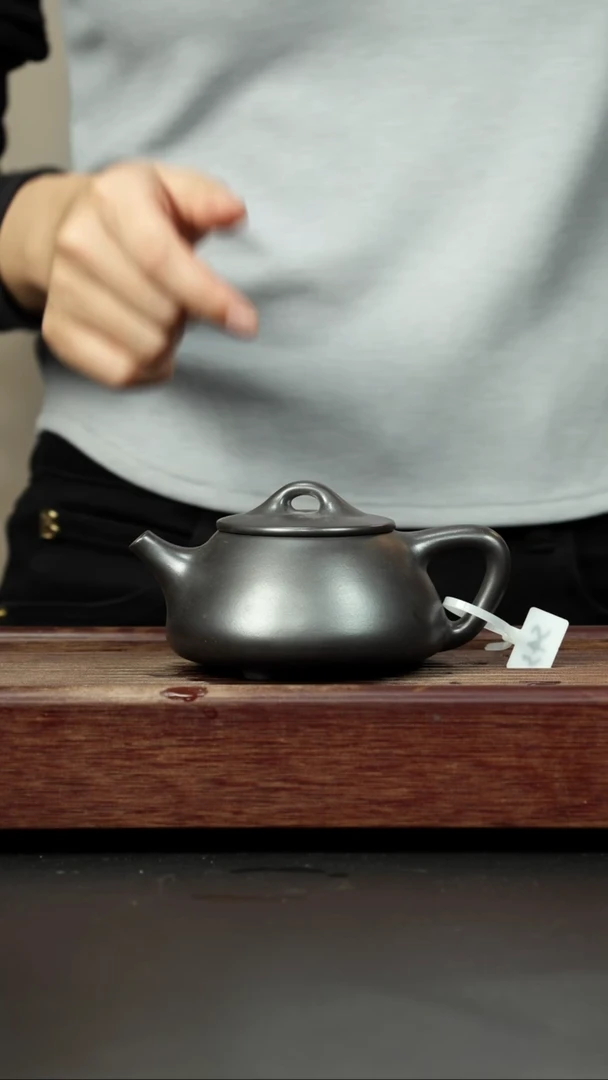 【闪购商品】紫砂茶壶石黄 平盖石瓢