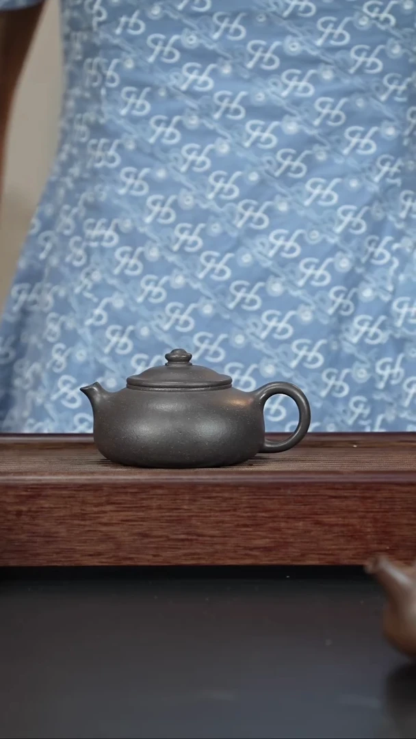 【闪购商品】紫砂茶壶粗砂千禧紫泥 寒江 送杯